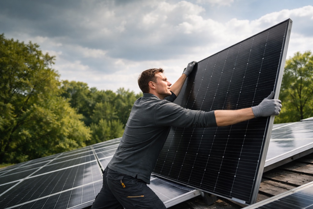 Zonnepanelen installatie
